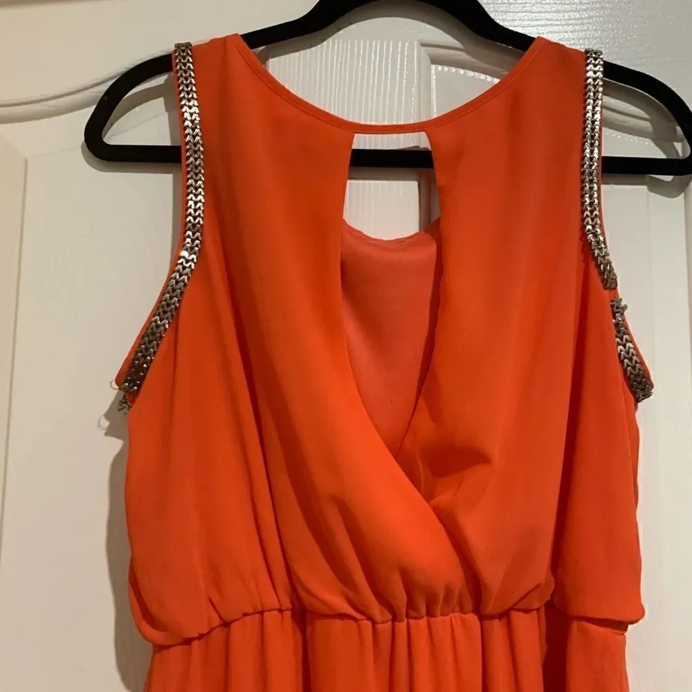 Umgee | Orange High-Low Dress | Large - Picture 11 of 13
